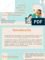 1.4 La primera polémica explícita de la filosofía de las ciencias sociales_ Positivismo decimonónico frente a la hermenéutica.