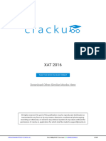 XAT 2016 by Cracku