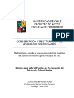 Conservación y Restauración de Mobiliario Policromado