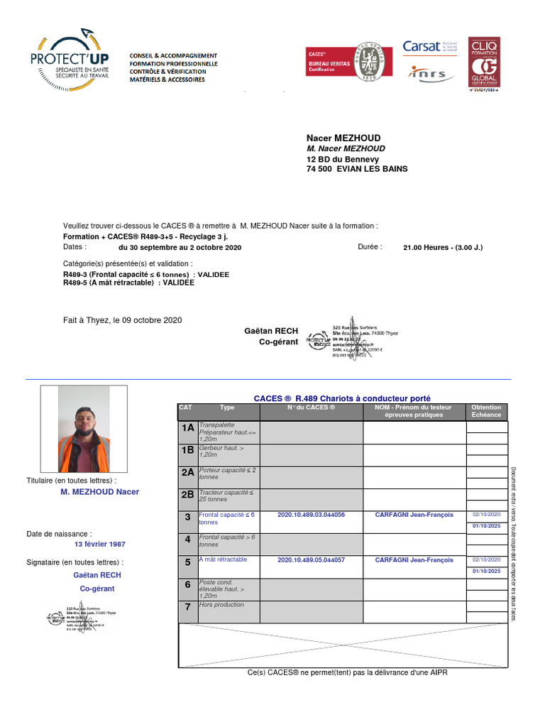 r489 - Permis 27619 Mezhoudnacer | PDF