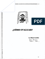 Como Evaluar - La Observacion