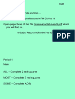 Period 1 10d1 Starter Open The Page of Pride - Xls From : N:/Subject Resources/ICT/Mr Dix/Year 10