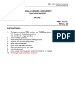 Geography June Controlled Test 2