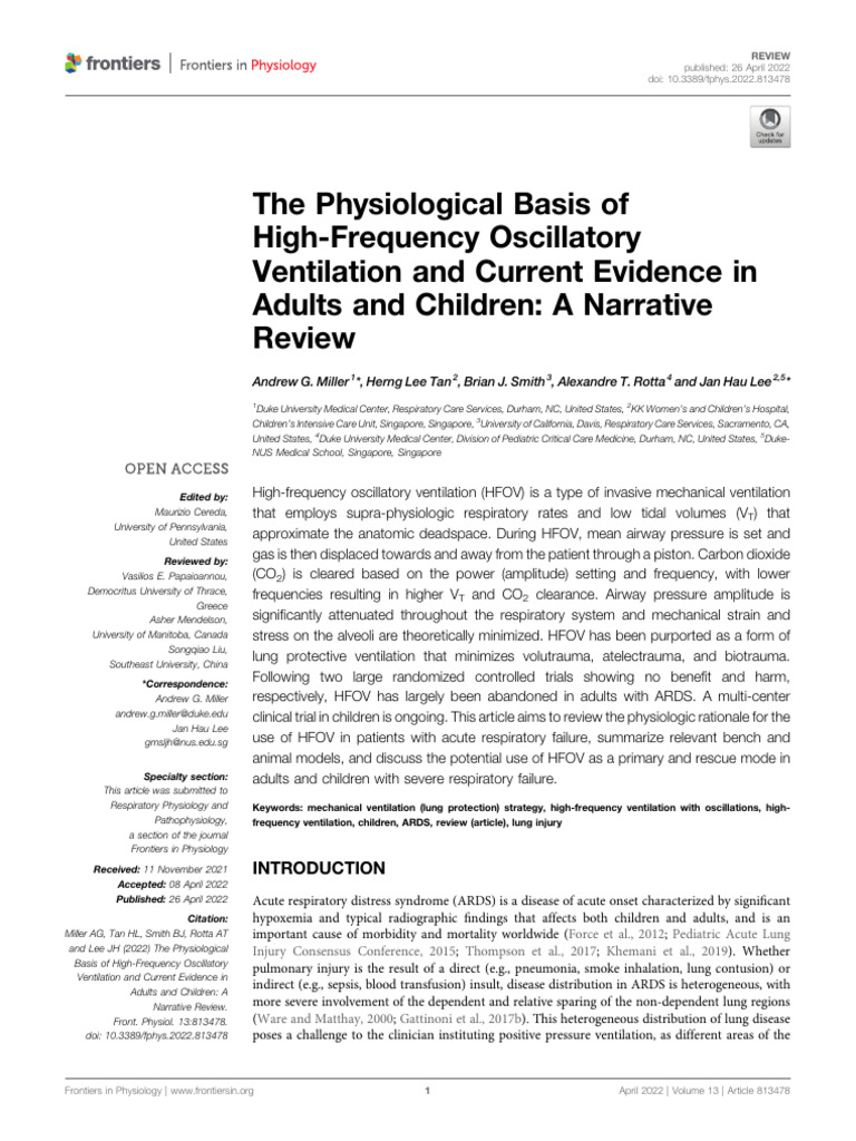 Narrative Review | PDF | Pulmonology | Respiration