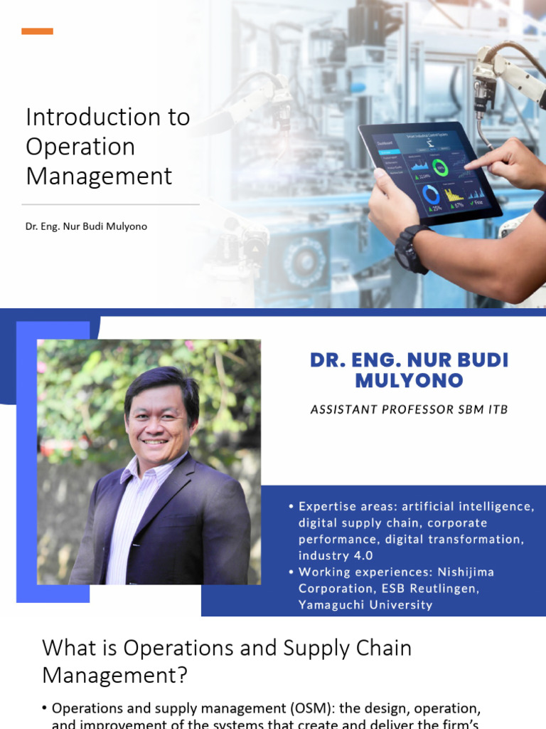 Operations and Supply Chain Management Guide | PDF | Supply Chain ...