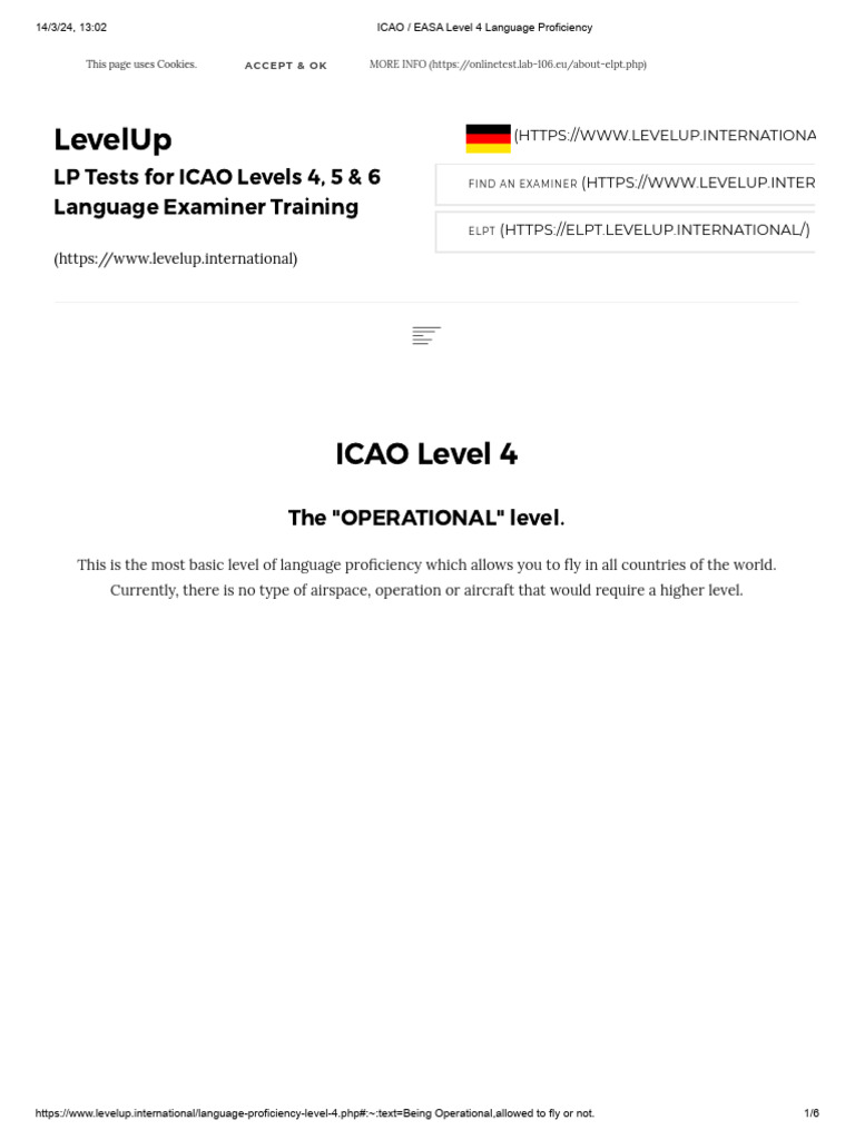 ICAO Level 4 Language Proficiency Guide | PDF | Vocabulary | Fluency