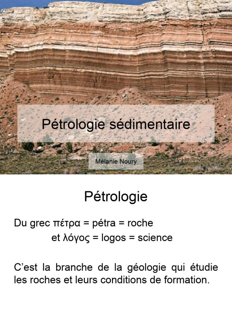 Pétrologie des Roches Sédimentaires | PDF | Roche sédimentaire | Roche ...