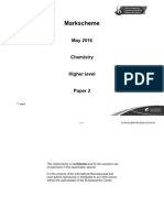 Chemistry Paper 2 TZ2 HL Markscheme