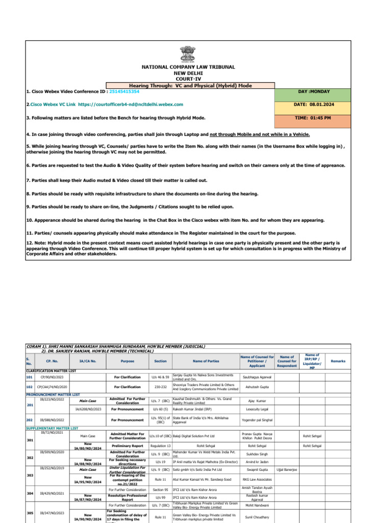 c-4-final-cause-list-08-01-2024-pdf-videotelephony