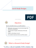 Research Study Designs