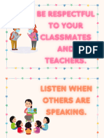 CLASSROOM RULES FLASHCARDS