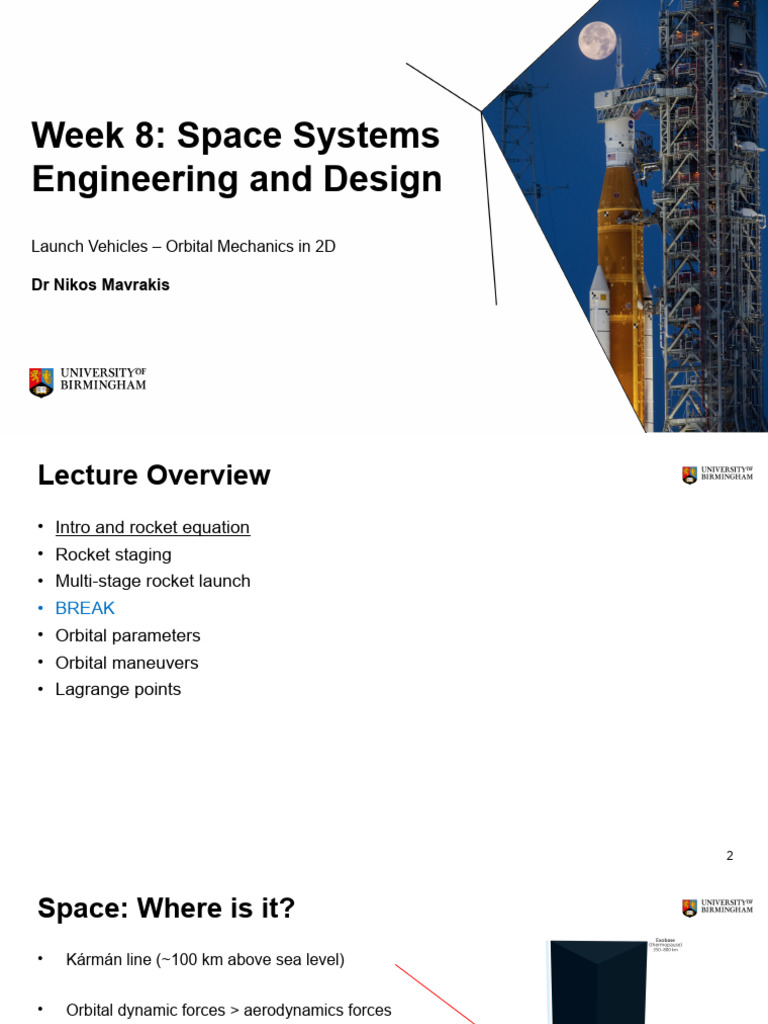 LI SSED - Week 8 - Launch Vehicles - Orbital Mechanics in 2D-6 | PDF ...