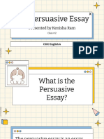 The Persuasive Essay