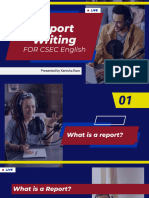 Report Writing For CSEC