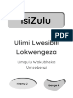 Iial Second Additional Languageâ Grade 4 Term 2 Management Document Isizulu