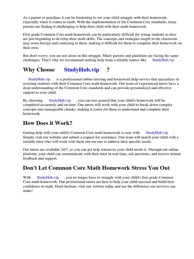 Common core math homework first grade pdf mathematics homeschooling