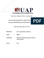 BEERY VMI Prueba Del Desarrollo de La Integración Motora - TRABAJO ACADEMICO