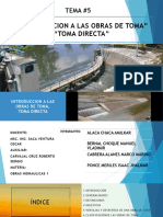 Diapositivas de Exposicion-Introduccion A Las Obras de Toma, Toma Directa