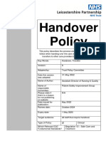 Handover-Policy