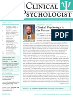 Future of clinial psychology