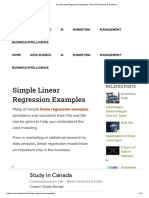 Simple Linear Regression Examples