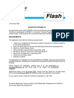 FLASH in Service Trainee - Commercial Business 2024