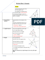 Revision Sheet - (Geometry)