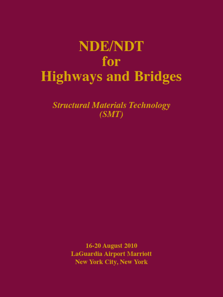 NDE NDT For Highways and Bridges | PDF | Nondestructive Testing ...