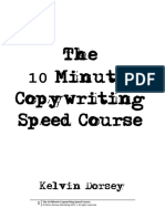 10 Minute Copywriting Speed Course