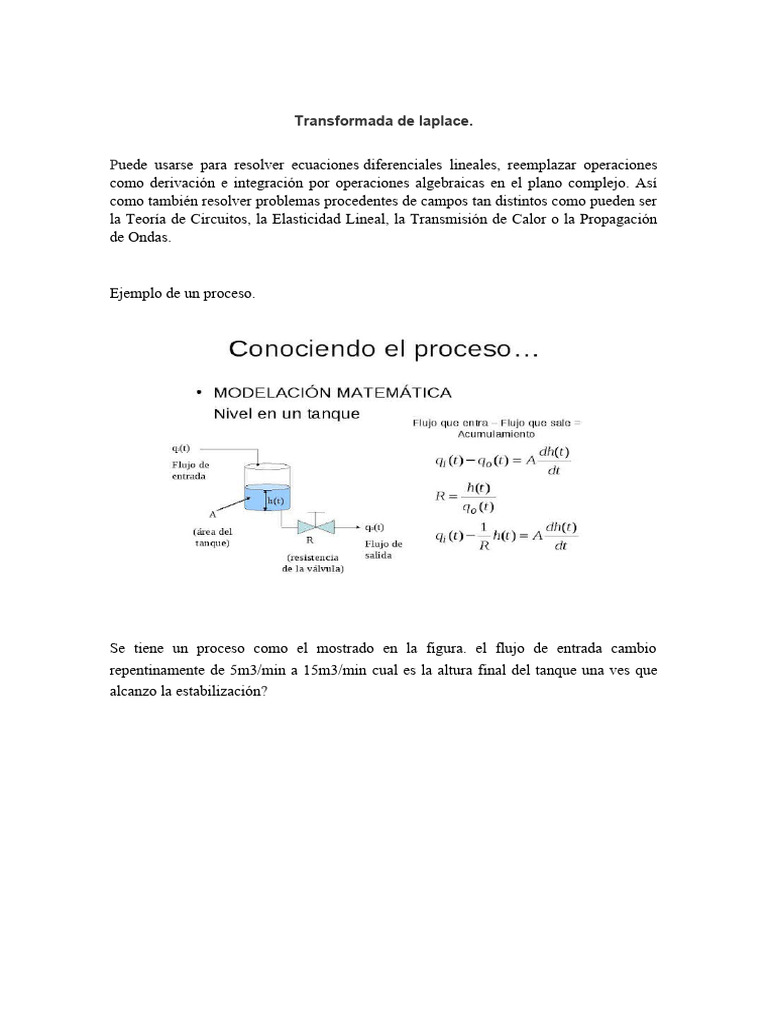 Transformada Laplace Ejemplo. | PDF | Métodos y materiales de enseñanza