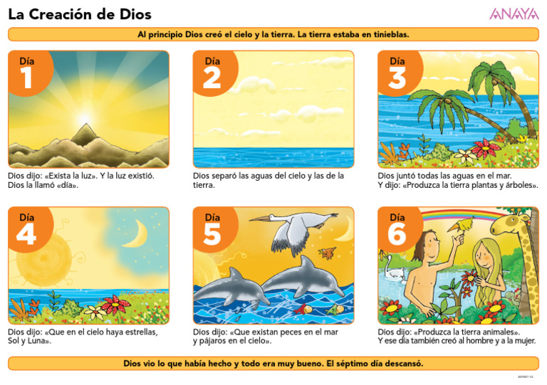 La Creación de Dios en 7 Días | PDF