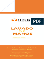 Infografia de Lavado de Manos UDLA SAN 2024