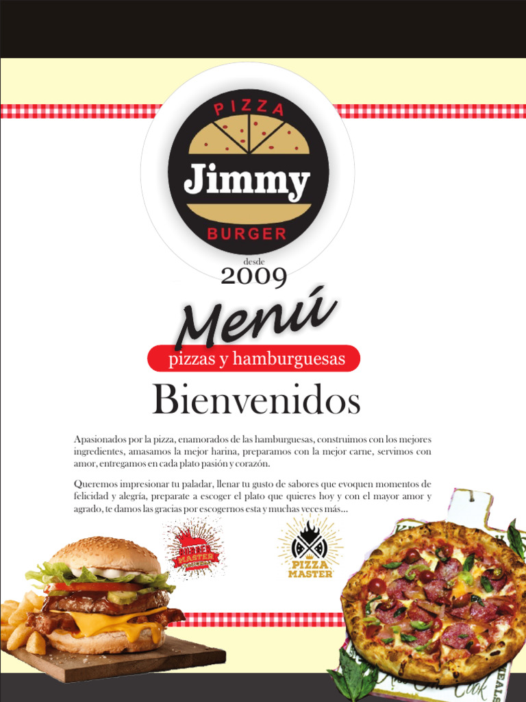 Carta de producto jimmys 30 oct 2022 pdf pizza ensalada