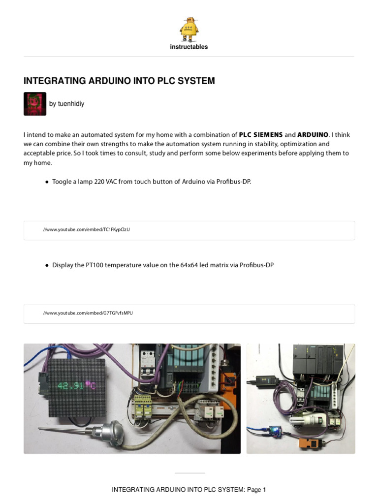 Integrating Arduino Into PLC System | PDF | Programmable Logic ...