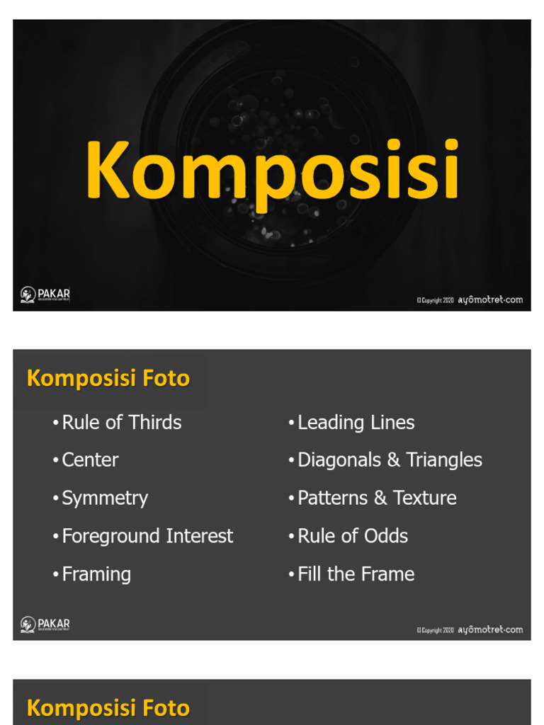 Komposisi Fotografi yang Efektif | PDF | Pengembangan Diri