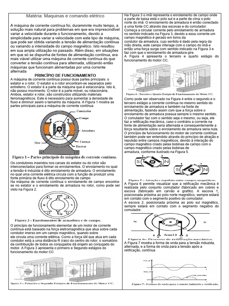 Motor CC | PDF | Motor elétrico | Magnetismo