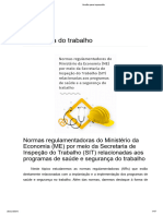 Normas Regulamentadoras Do Ministério Da Economia - ME