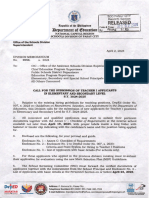 Division Memorandum No. 0550, S. 2024 - Call For The Submission of Teacher I Applicants in Elementary and Secondary Level S.Y. 2024-2025.