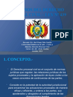 Tema #1 PRINCIPIOS DEL DERECHO PROCESAL CIVIL - LEY #439 (Oficial) - 2024