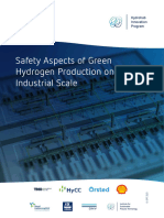 Safety Aspects of Green Hydrogen Production On Industrial Scale-Public Report
