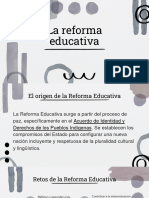 Folleto Reto de La Reforma Educativa