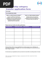 Iosh Membership Category Transfer Form