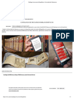 Catálogo de recursos bibliográficos _ Universidad de Salamanca