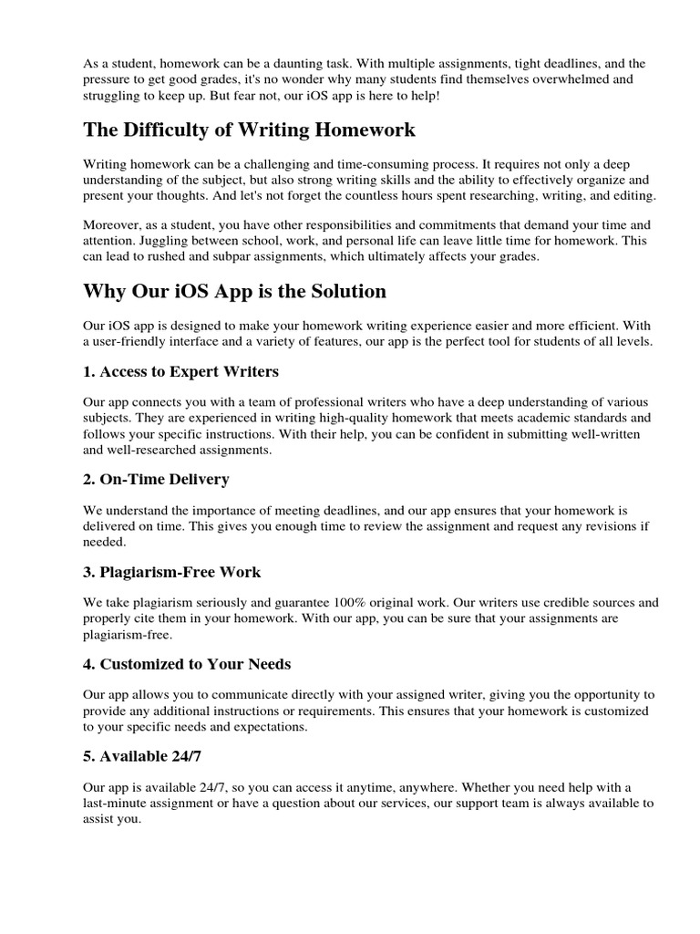 Homework App Ios Download Free Pdf Mobile App Homework
