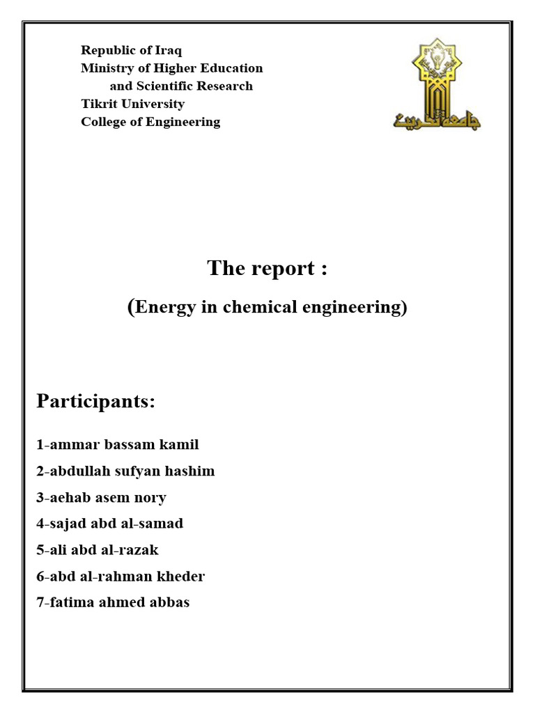 Energy in Chemical Engineering | PDF | Energy Conservation | Efficient ...