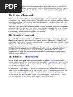 Homework Etymology