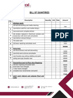 Bill of Quantiries Fasial Town