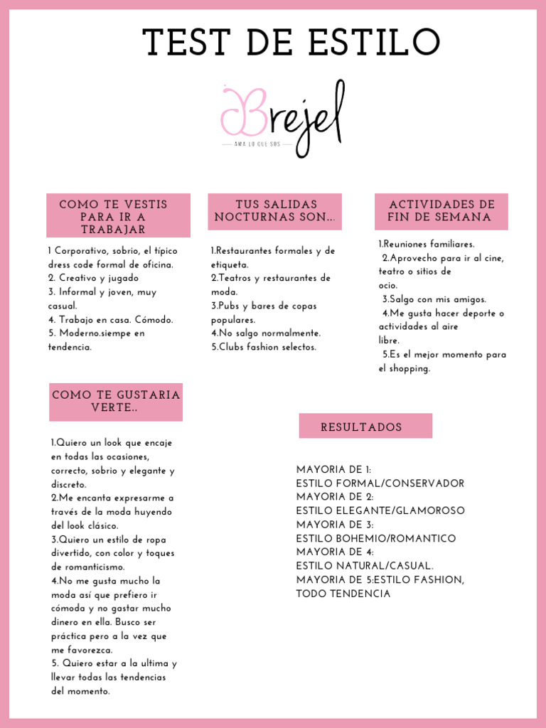 Test de Estilo Personal | PDF