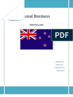 International Business: Assignment - 1 Newzealand