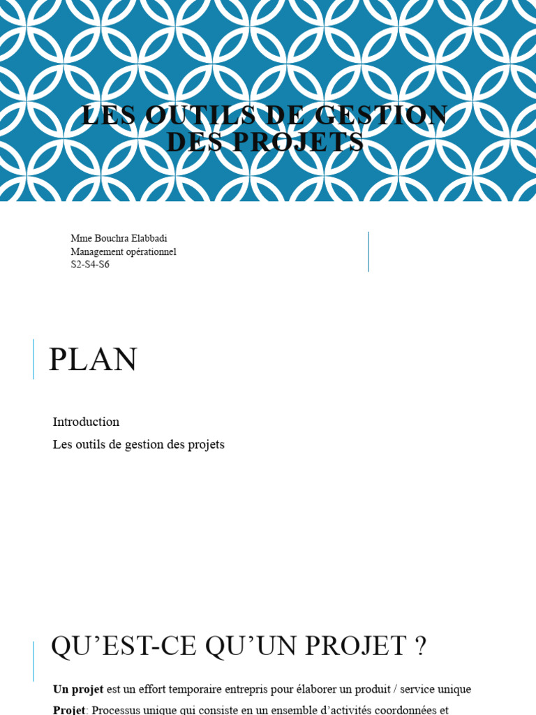 Les outils de gestion des projets pdf gestion de projet